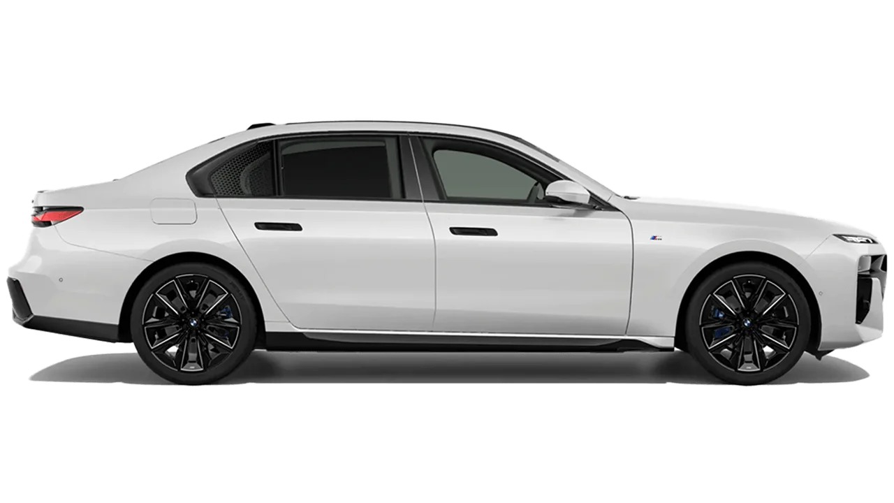 Side view of a bmw 735i m sport pro.