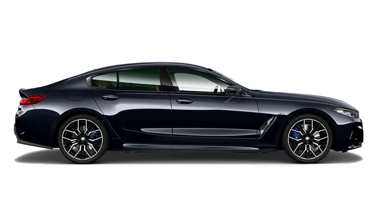 Side view of a bmw 840i gc m sport.