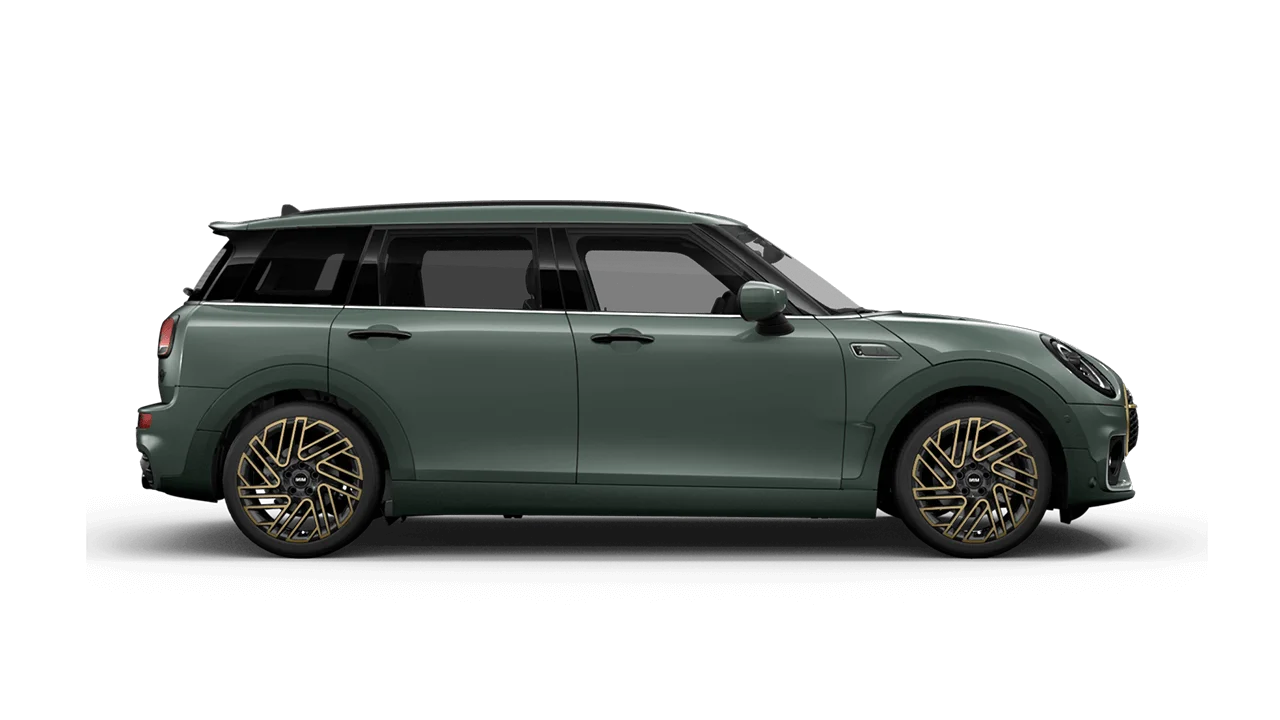 Side view of a mini cooper s untold edition.
